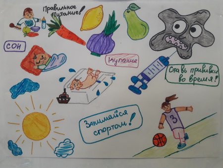 Рисунки на тему гриппа и ОРВИ