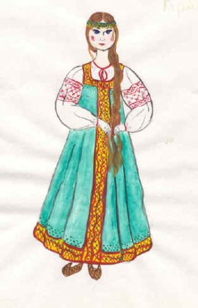 Русские женщины иллюстрации