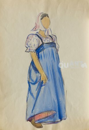 Рисование на тему народная одежда