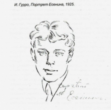 Иллюстрация звезды Сергей Есенин