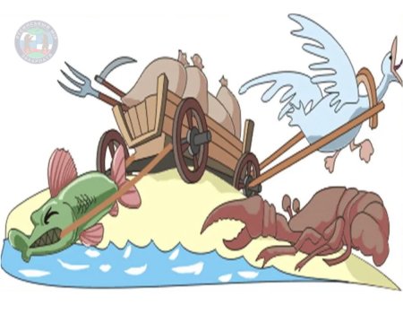 Басня Крылова лебедь щука