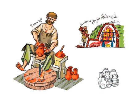 Занятия древних славян раскраска