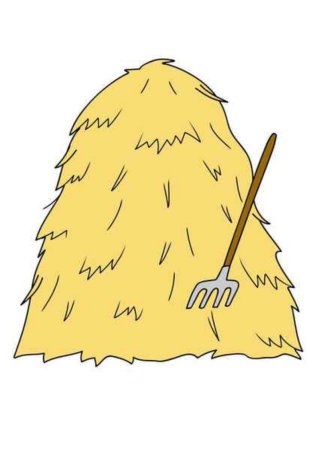 Нарисовать солому