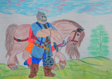 Иллюстрация к былине три поездки Ильи Муромца