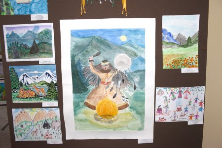 Горный Алтай рисунок детский