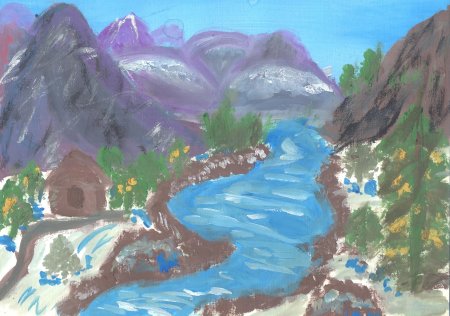 Природа Алтая рисунок