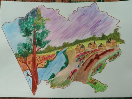 Рисунок на тему моя Родина