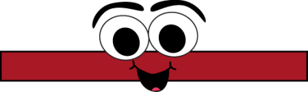 Знак минус с глазками