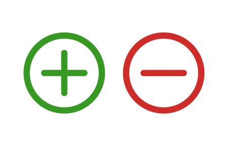 Значок плюс минус