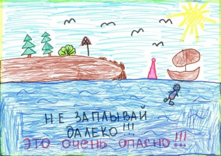 Рисунок на тему безопасность на воде