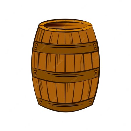 Бочка мультяшная
