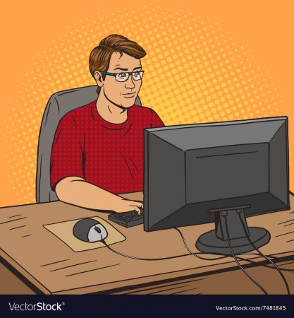 Программист рисует картину