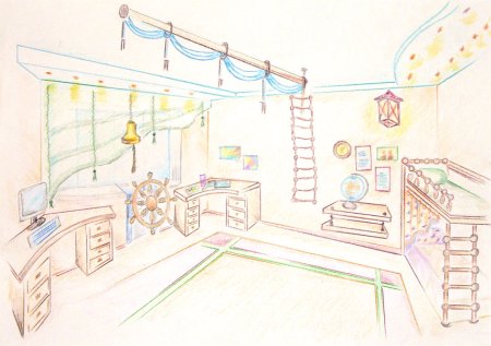 Эскиз детской комнаты