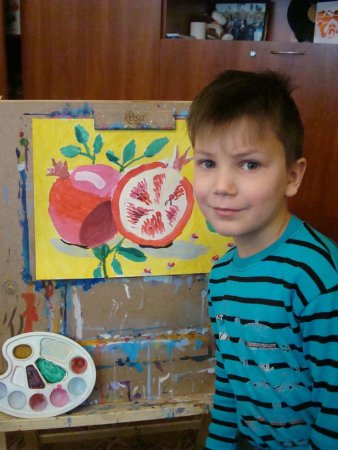 Рисуем гранат с детьми