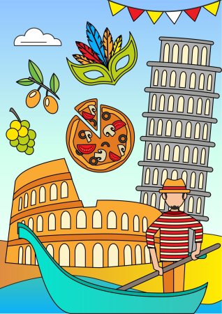 Символы Италии для детей