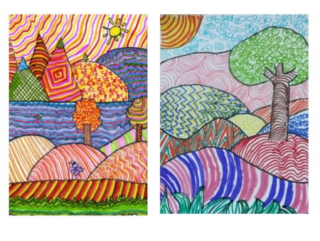 Пейзаж из линий