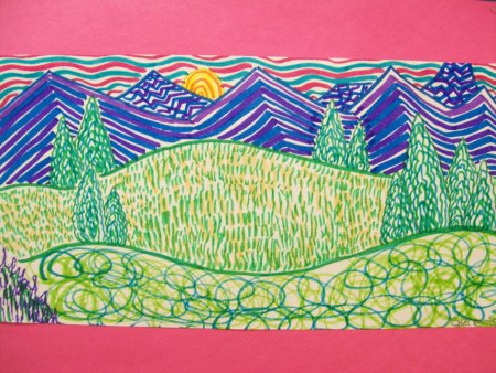 Ритм линий в рисовании