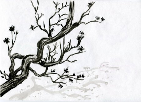 Рисование тушью для детей