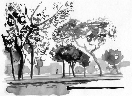 Иллюстрации тушью