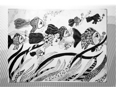 Графическая композиция подводный мир