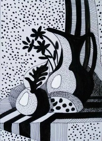 Стилизация точка линия пятно