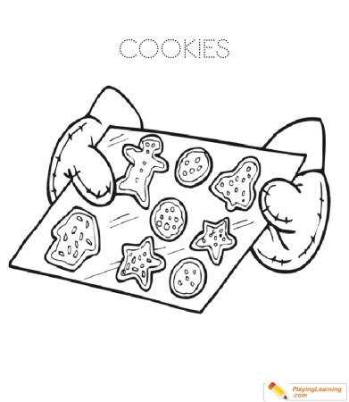 Раскраска печеньки