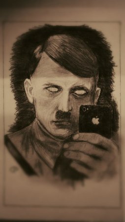 Нарисованный Адольф Гитлер