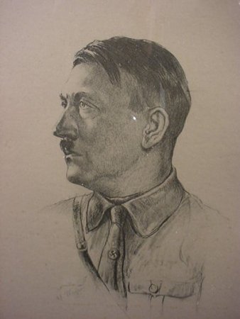 Портреты нарисованные Адольфом Гитлером