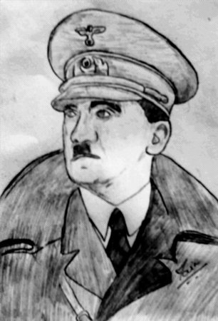 Адольф Гитлер раскраска