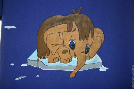 Рисунок ко Дню матери Мамонтенок