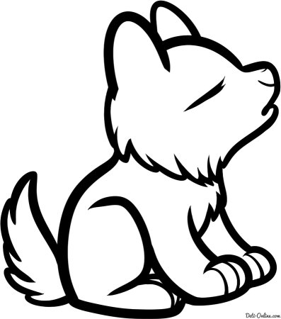 Волчонок мультяшный