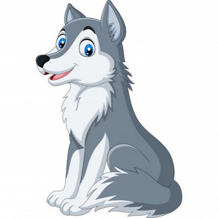 Волчонок мультяшный