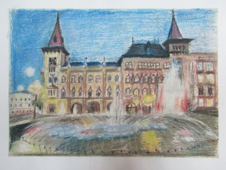 Достопримечательности Саратова рисунки