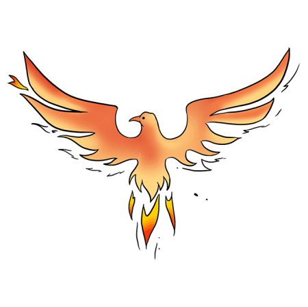 Птица Феникс рисунок