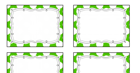 Карточки шаблоны для печати
