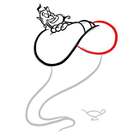 Как нарисовать Джина поэтапно