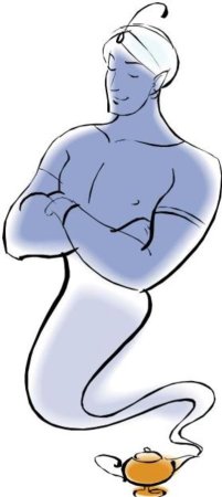 Сказочный Джин из лампы