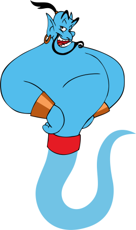 Джин мультик алладин