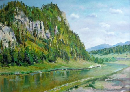 Горы Башкирии в живописи