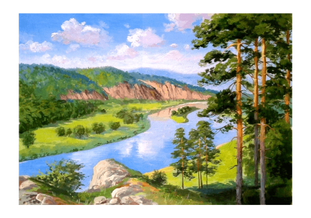 Рисунок реки озёра Башкортостана