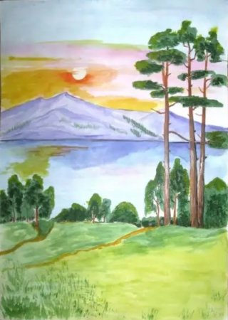 Рисунок на тему природа