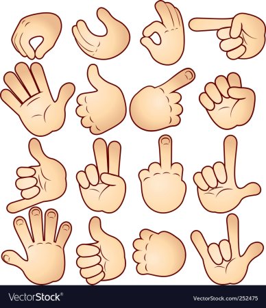 Жесты мультяшные