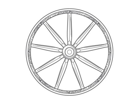 Колесо для детей для печати