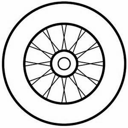 Колесо трафарет