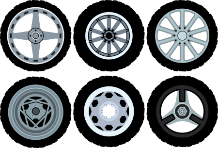 Шина сбоку вектор