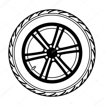 Колесо раскраска для детей