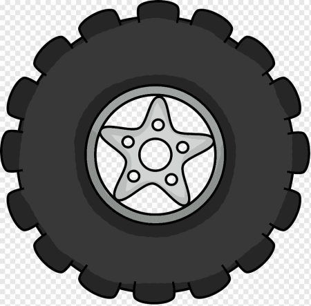 Колесо машины мультяшное