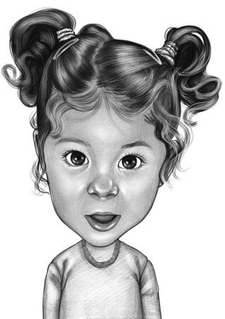 Дружеский шарж для детей