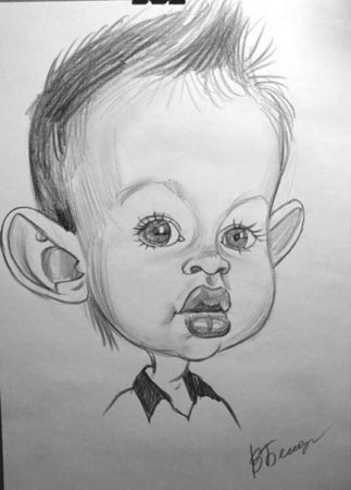 Шарж для детей карандашом