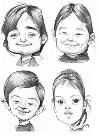 Шарж для детей карандашом